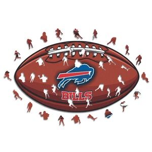 ICONIC PUZZLES 
NFL BUFFALO BILLS WOODEN PUZZLE
SIZE LARGE/ 500 PIECES